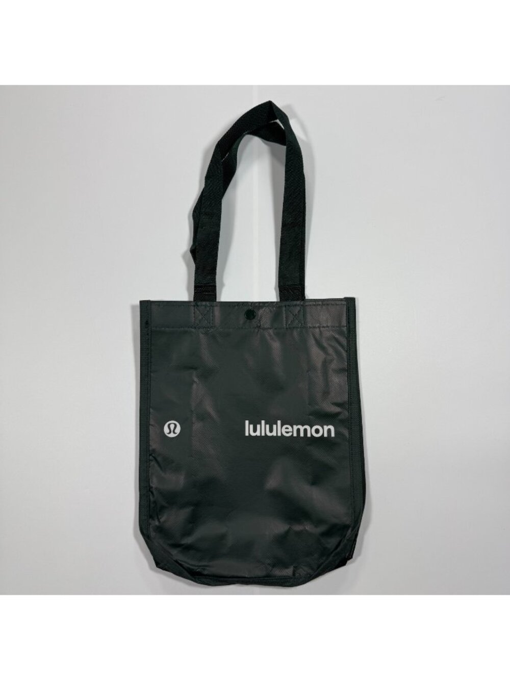 Lululemon Reusable Bag Green Polypropylene Tote Shoulder Shopping Double Handle